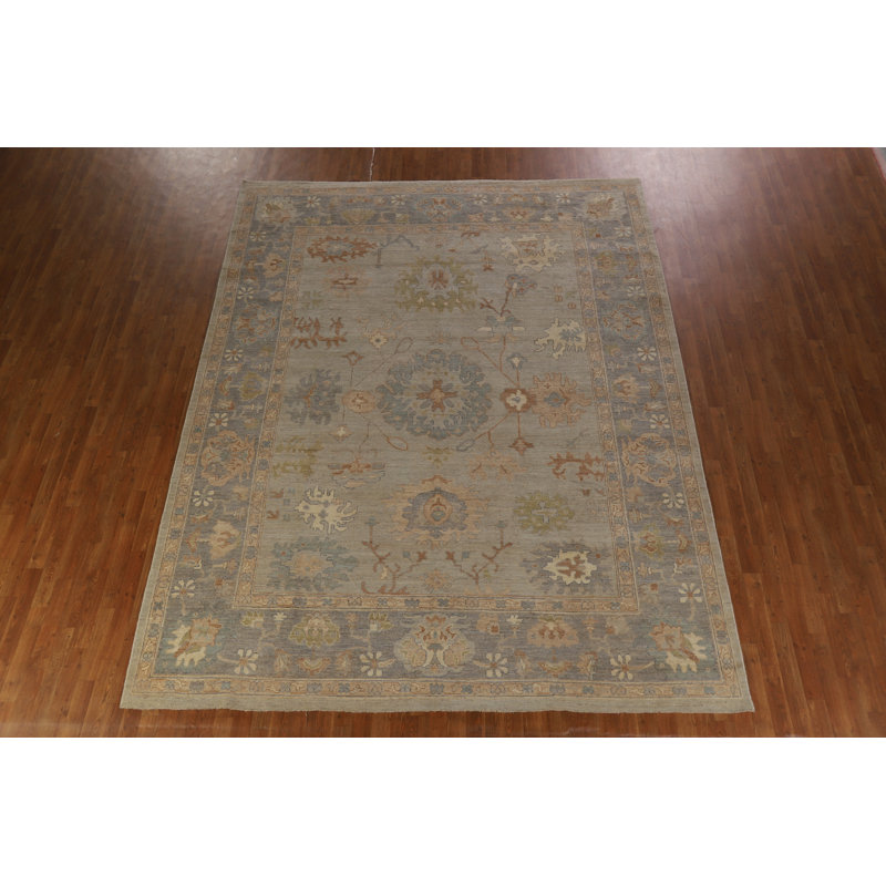 Vegetable Dye Wool Oushak Oriental Area Rug 9x12