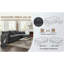 Canapé 2 places avec chargement USB, chenille noire 74,8 pouces, compact, moderne, appartement-406284746