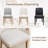 Upholstered Armless Side Chair With Solid Wood Legs-116392090