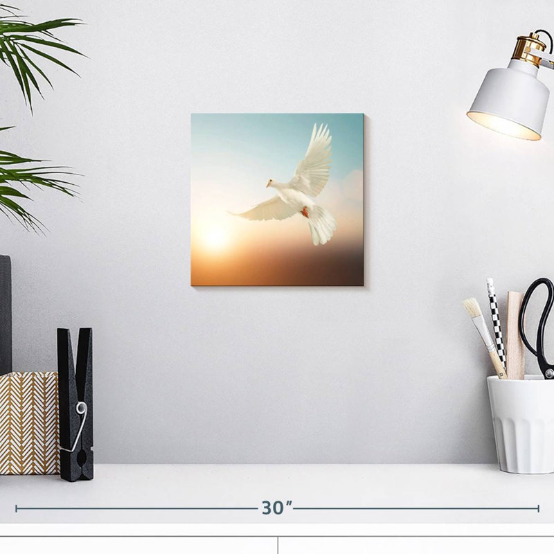 Crowle Radiant Dove, H 10 po x l 10 po