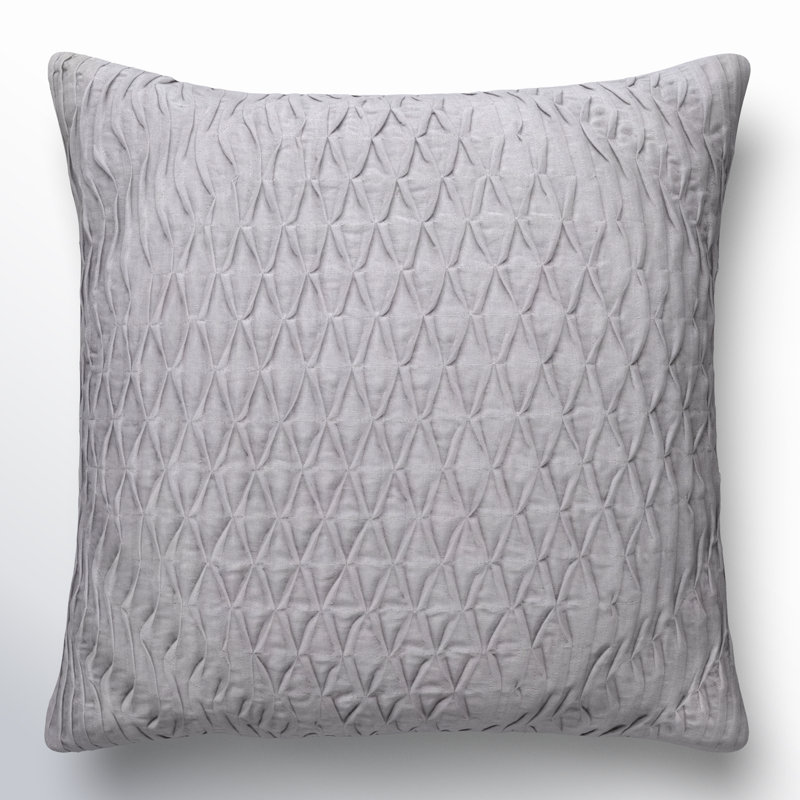 Coussin Trafton, 20 po x 20 po, Gris, HOUSSE de coussin seulement
