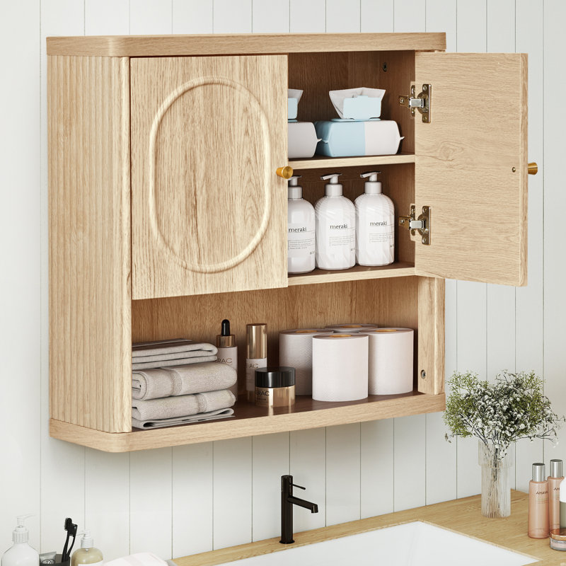 Wall Mounted Cabinet, Natural
