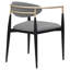 Ensemble de chaises de salle à manger rembourrées en tissu Mistra (ensemble de 2)