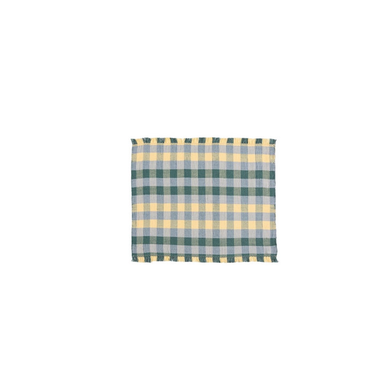 Cuadritos Teal Placemat