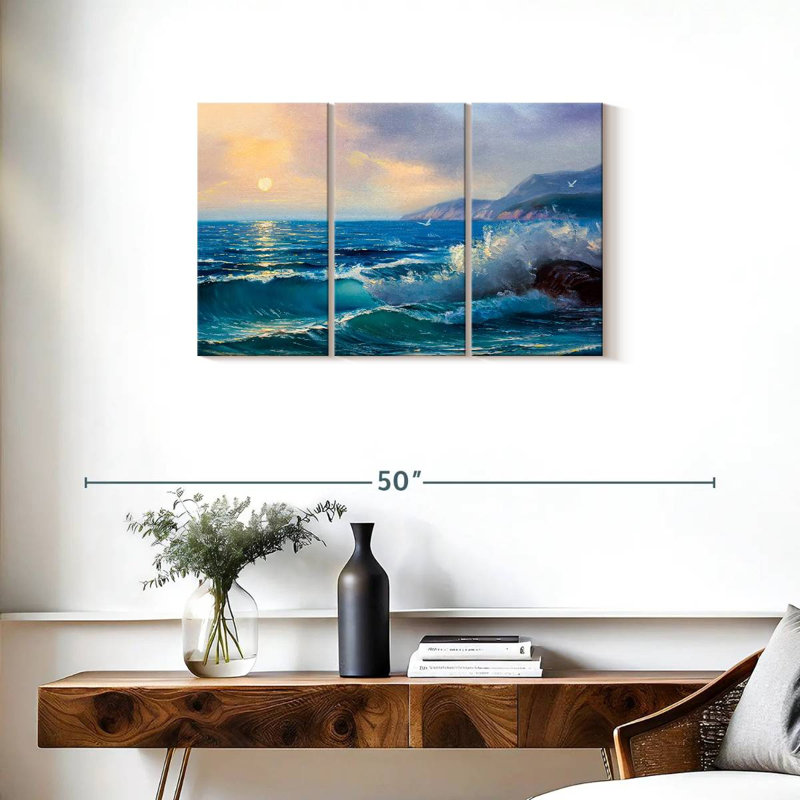 Gillard Morning Seascape, 20" H x 33" W