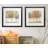 Metallic Forest I - Matted and Framed Under Acrylic Glass, Set of 2, Large Living Room Wall Art-1557098321