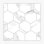 Calacatta 12" x 12" Porcelain Honeycomb Mosaic Wall & Floor Tile