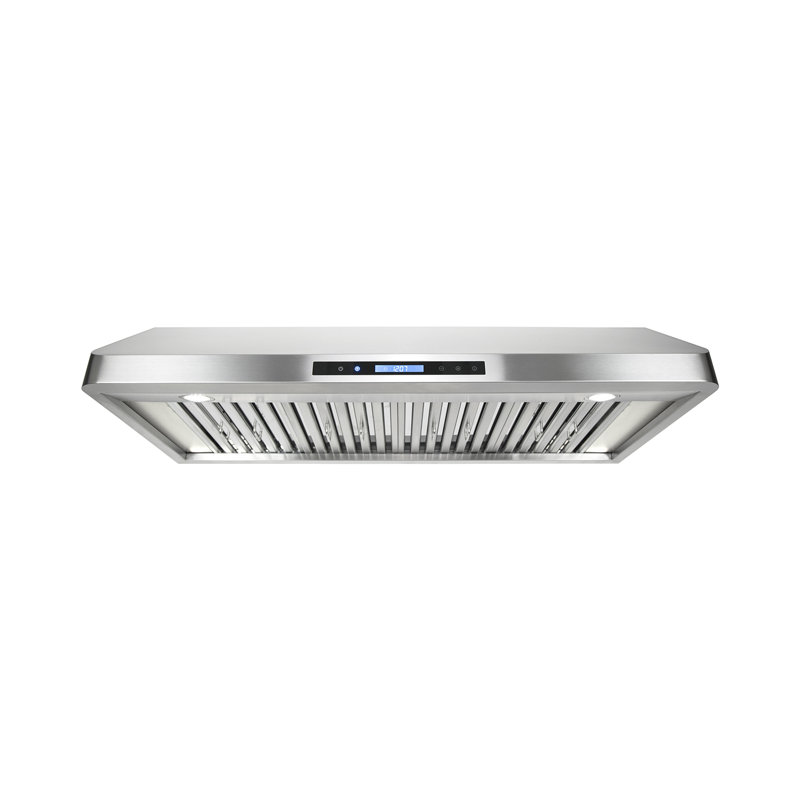 Cosmo Haven Collection 500 CFM Ducted Under Cabinet Range Hood, Touch Controls, LED Lights, Stainless Steel