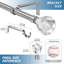 Tringle à rideaux simple réglable 0,75 po Jamari-24110037-24110038