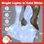  Décoration de Noël en forme d'ange avec lumières 3D et pigeon Golden Wings 150 lumières DEL blanches et dorées