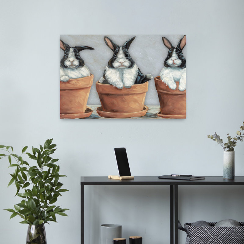 Bunny Pots, H 16 po x l 24 po