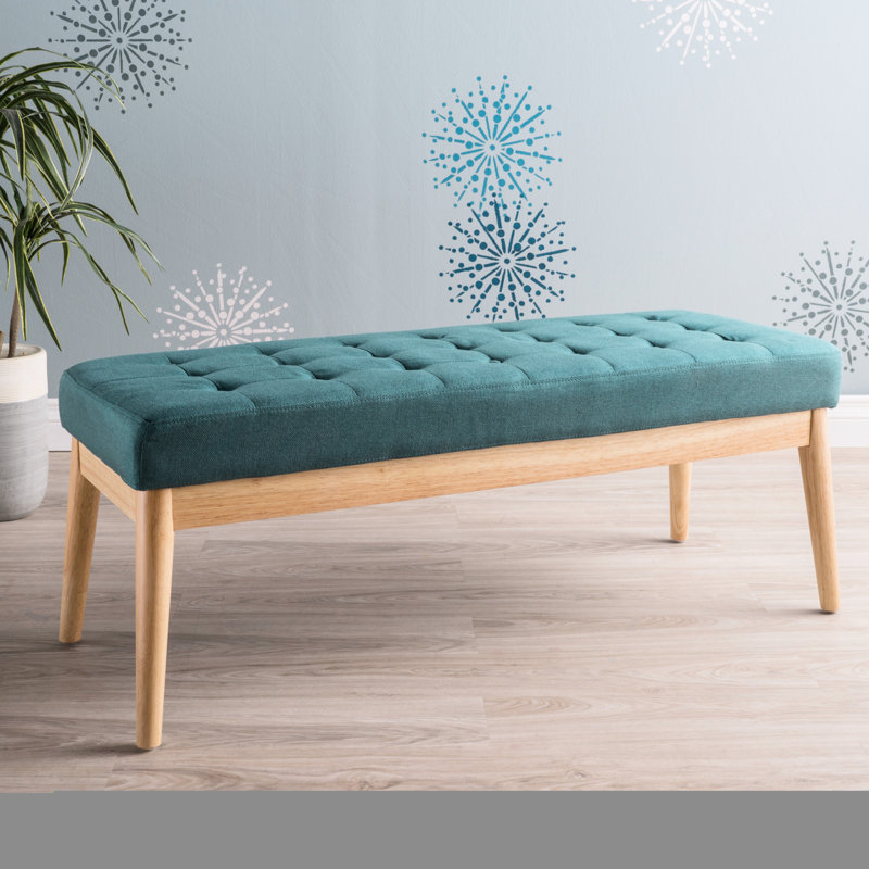 Style moderne en bleu sarcelle massif avec pieds en bois de bouleau