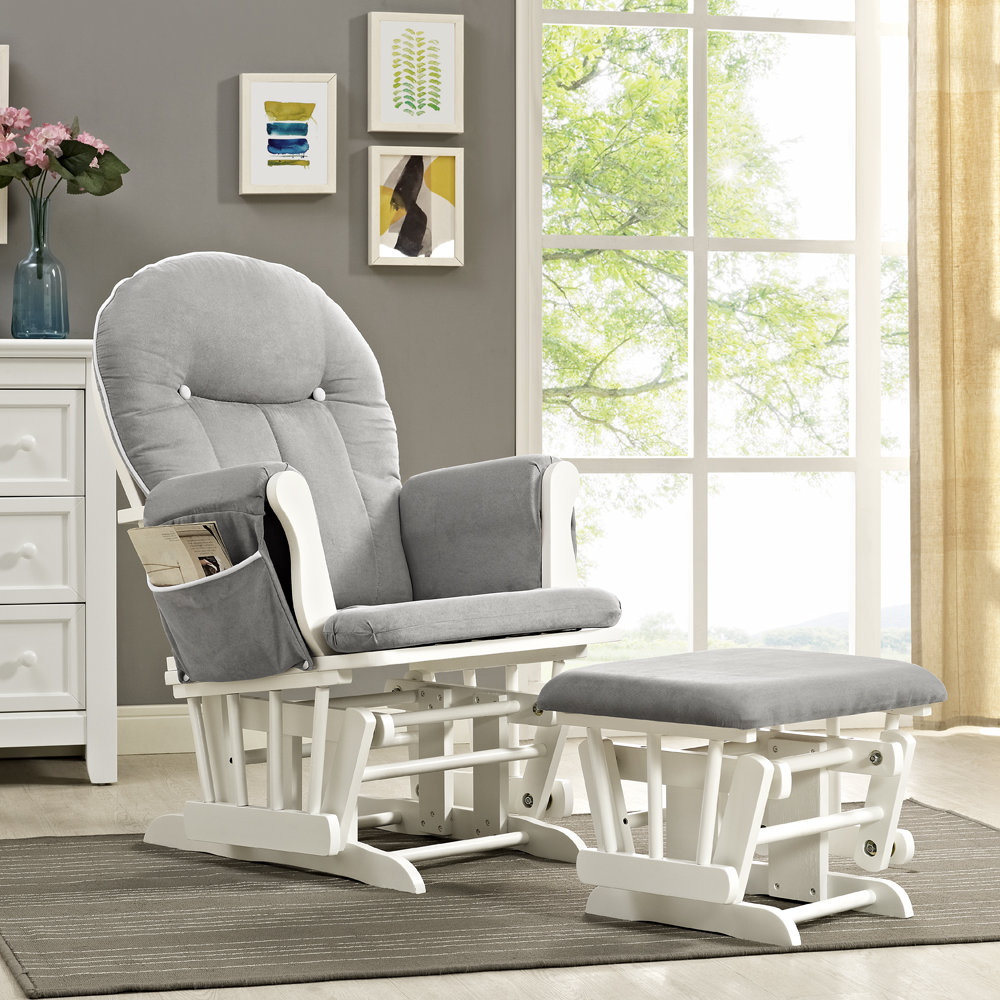 Nursery chair discount and ottoman set