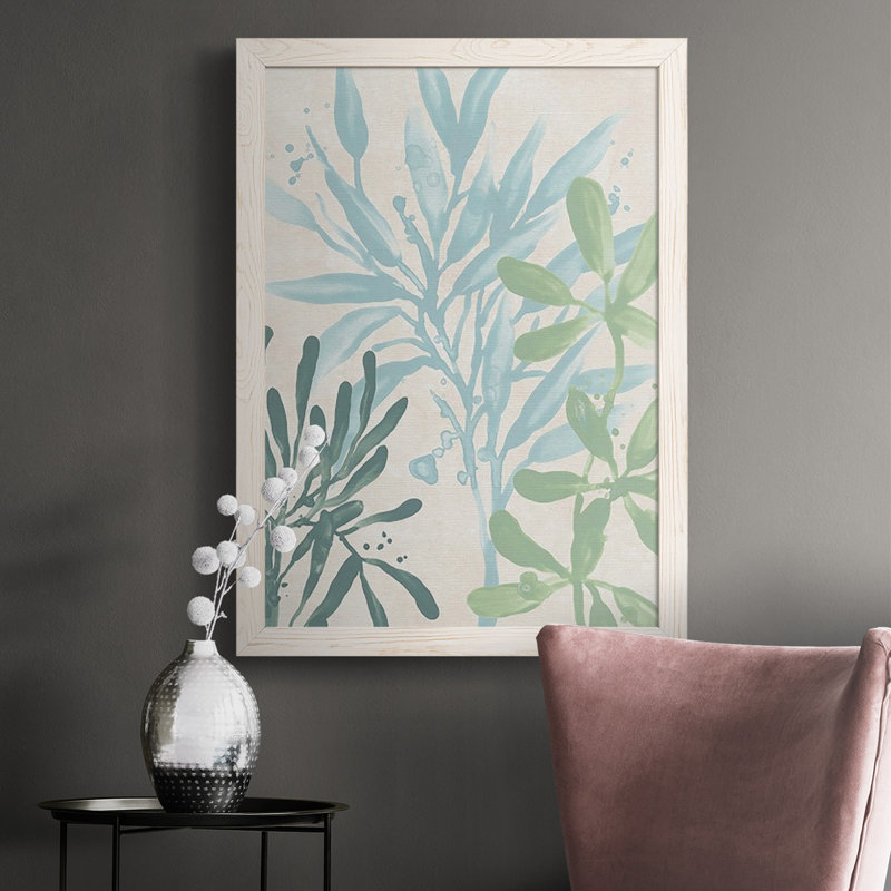 Wasilla Swaying Seagrass III, reproduction d'art sur toile, H 37,5 po x l 27,5 po x P 1 po, Blanc