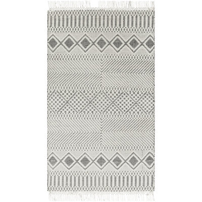 Tapis ivoire en laine Dulvert