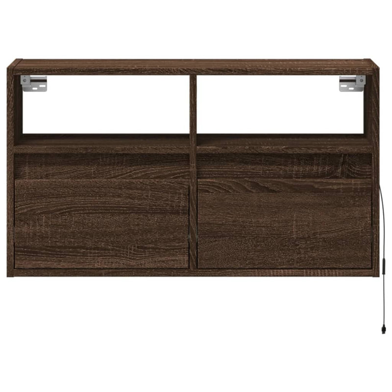 Dallton Unfinished TV Stand, 80cm, Brown Oak
