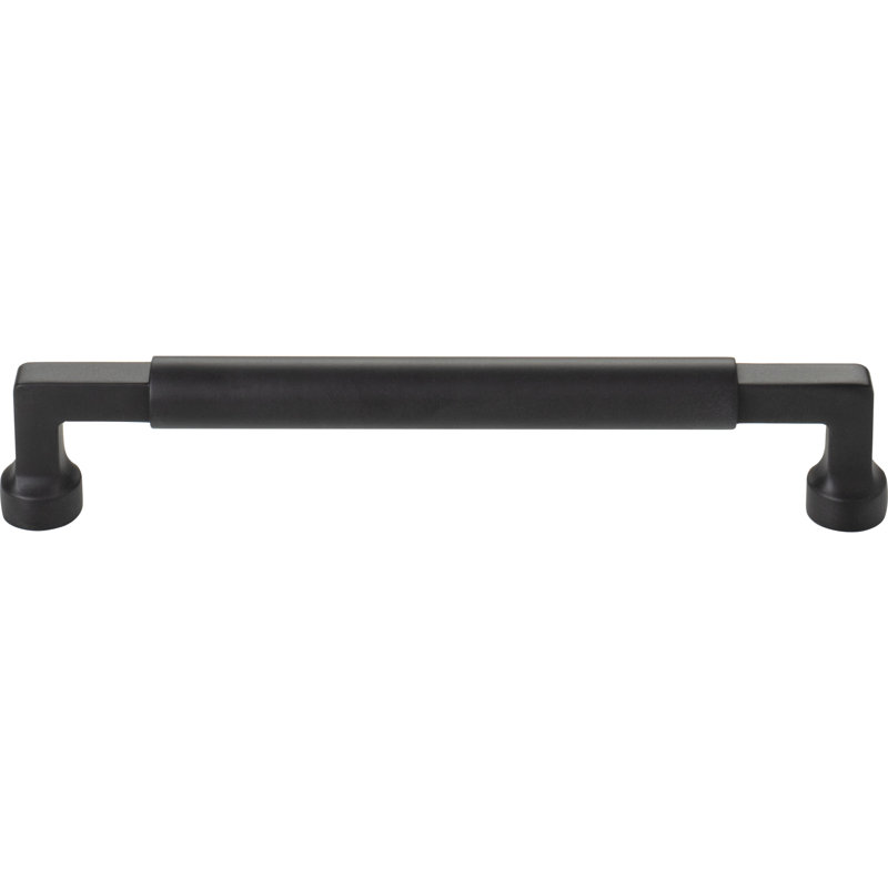 Cumberland 12" Center to Center Bar pull, 6 5/16" Center to Center, Flat Black