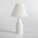 17.32"White Ceramic Table Lamp With White Folding Lampshade