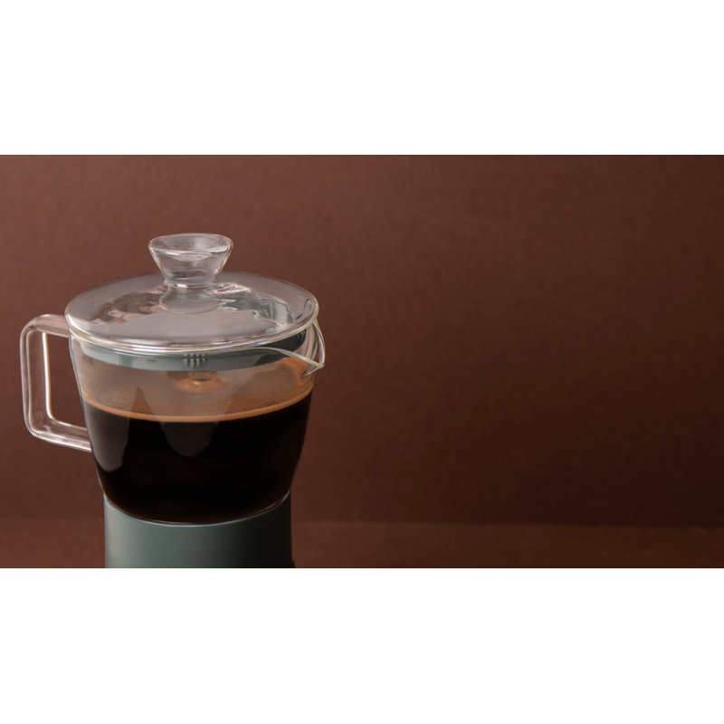 La Cafetière Glass Espresso Maker, Green