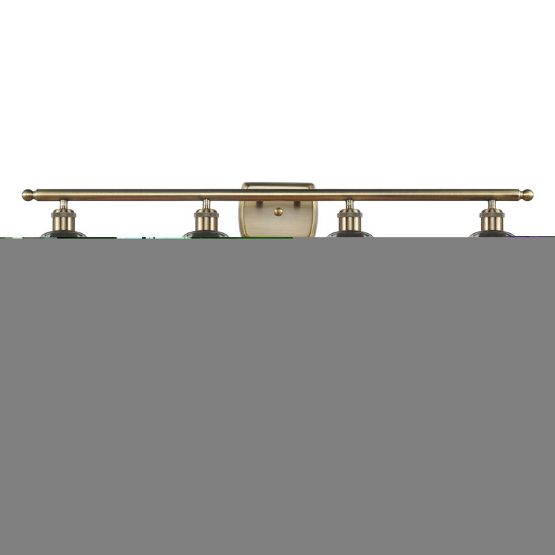 Dundrod 4 - Light Dimmable Vanity Light, Oil Rubbed Bronze, Princess Blue