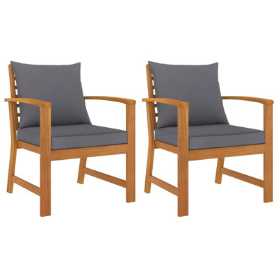 Chaise de patio avec coussins Estela