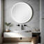 Miroir de meuble-lavabo rond certifié UL avec éclairage avant et arrière, anti-buée 36 po, à intensité variable, 3 températures de couleur-1533878814