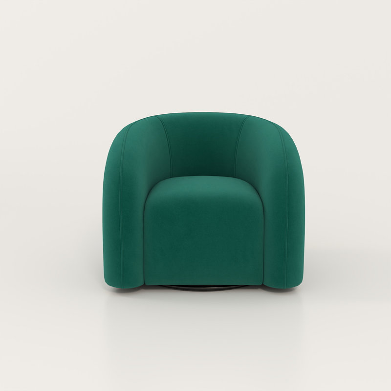Bricyn Swivel Barrel Chair, Teal