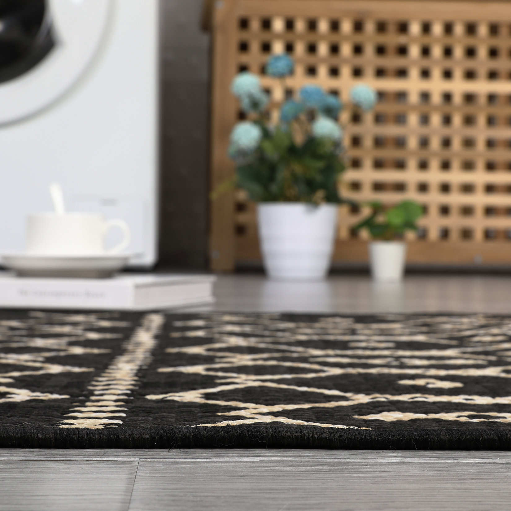 Union Rustic Lazarria Area Rug with Non-Slip Backing | Wayfair