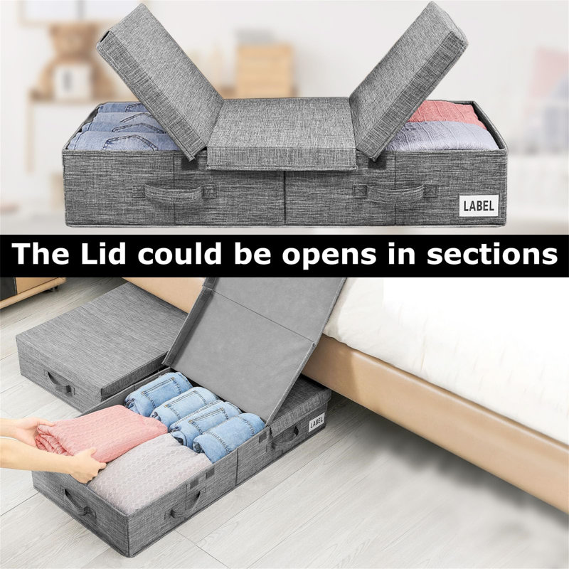 Brayden Studio Fabric Underbed Storage