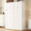 Lit escamotable simple, peut être plié dans une armoire, blanc
