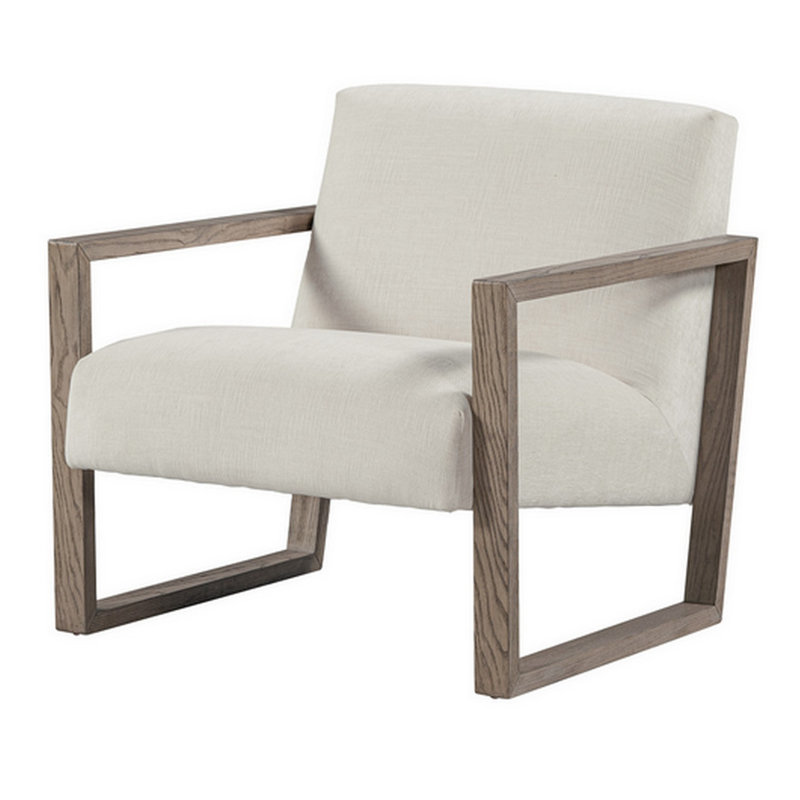 Fauteuil de 31,2 po de large Karana, Tissu beige