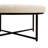 Makaiden Round Cotton Linen Tufted Ottoman with Metal Frame-2106887146