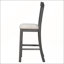 Ensemble de salle à manger 6 pièces à hauteur de comptoir avec table, 4 chaises et banc pour un repas élégant et fonctionnel (gris)
