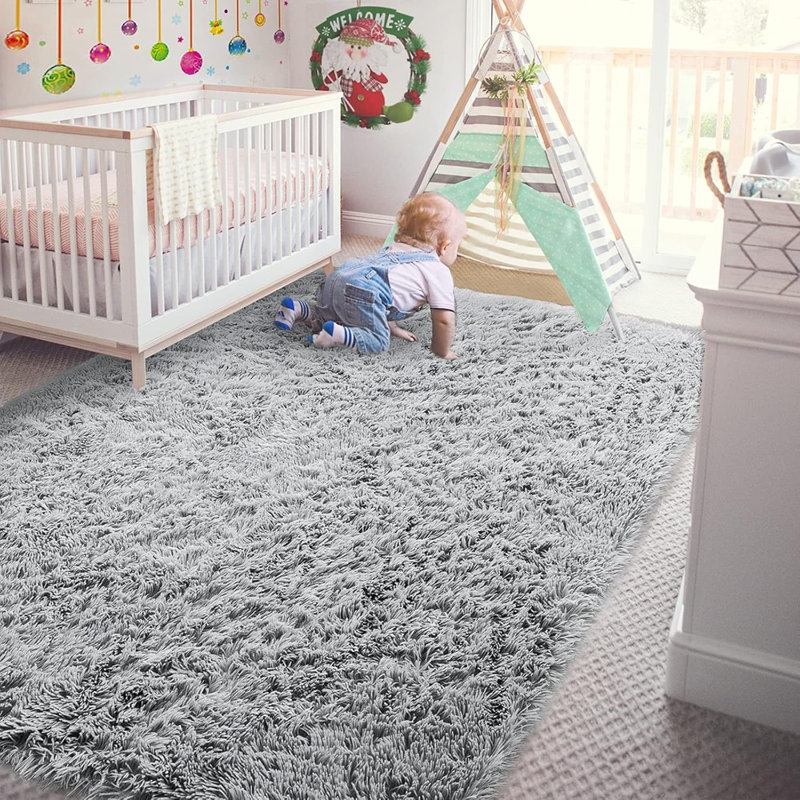 Tapis moelleux moelleux pour chambre Andecor