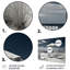 Chaises de plage noires et blanches - Art mural en métal nautique et plage-300835414