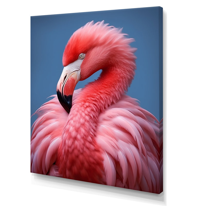 «Pink Flamingo Haven I», reproduction d'art sur toile, Toile tendue, H 44 po x l 34 po x P 1,5 po