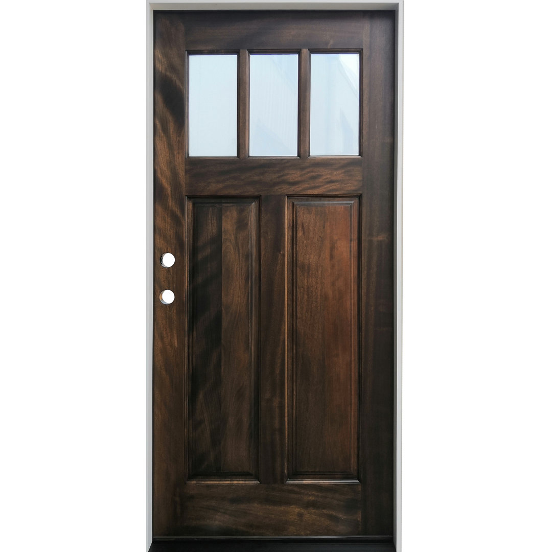 36'' x 80'' Glass Wood Front Entry Doors Creative Entryways