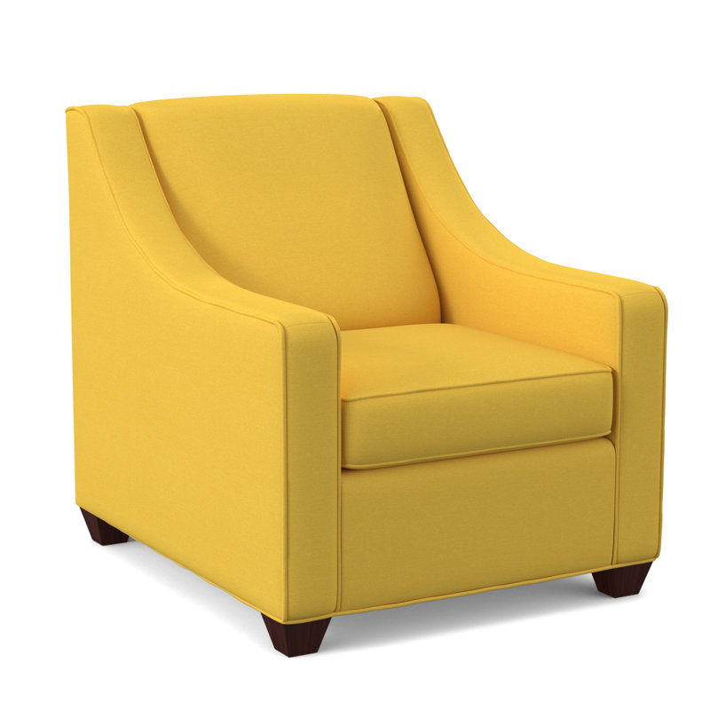 Fauteuil l 31 po Phillips, Acajou empire, Mimosa antique