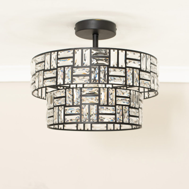 Adreona Flush Mount, Polished Chrome, Yes