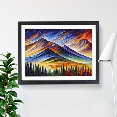 Mountain View Vol.5 Abstract - Framed Print