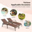 Ensemble de chaises longues inclinables 63,5 po Jesley