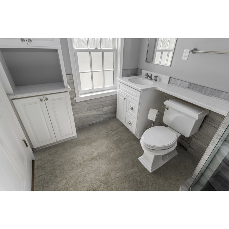  Tapis de salle de bain lavable taupe 6 pi. X 9 pi. Room Room