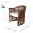 Des 29Cm Wide Fabric Barrel Chair
