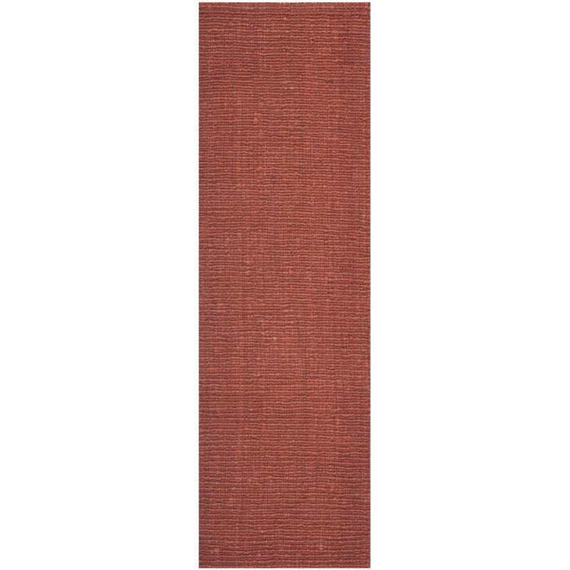 Tapis en jute tissé à la main Alda, Tapis de couloir 2 pi 6 po x 8 pi