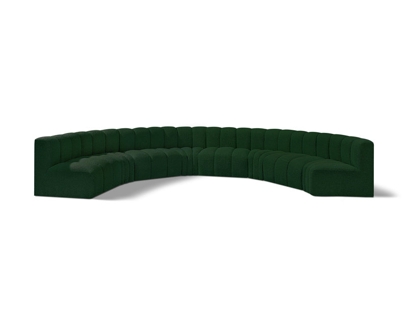 Canapé et chaise rembourrés Hormachea, Boucle verte