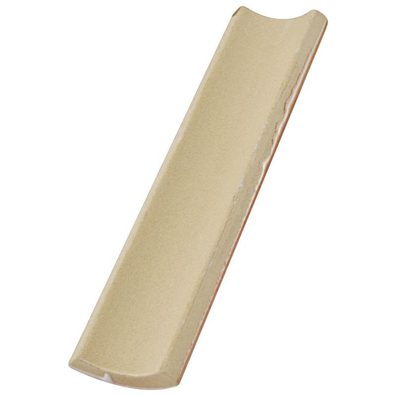 Novecento Cubrecantos 5.1" x 1.3" Glossy Ceramic Mudcap Tile Trim, Pink