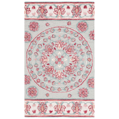 Cuayo Hand Tufted Wool Floral Rug