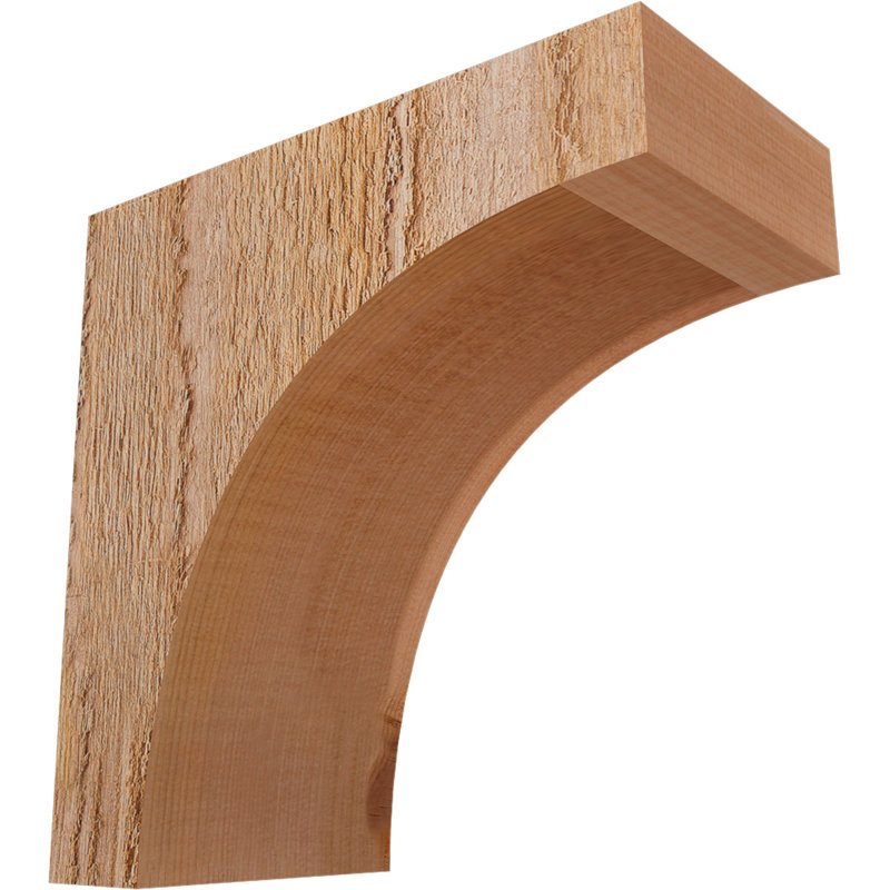 Huntington Corbel, H 8 po x l 4 po x P 8 po, Sciage brut, Cèdre rouge