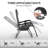 25in Outdoor Zero Gravity Chair with Cupholder and Pillow-522113704