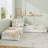 L-Shaped 3-In-1 Combination Daybed With Trundle & Drawer, Built-In Desk & Led Downlight-6305531